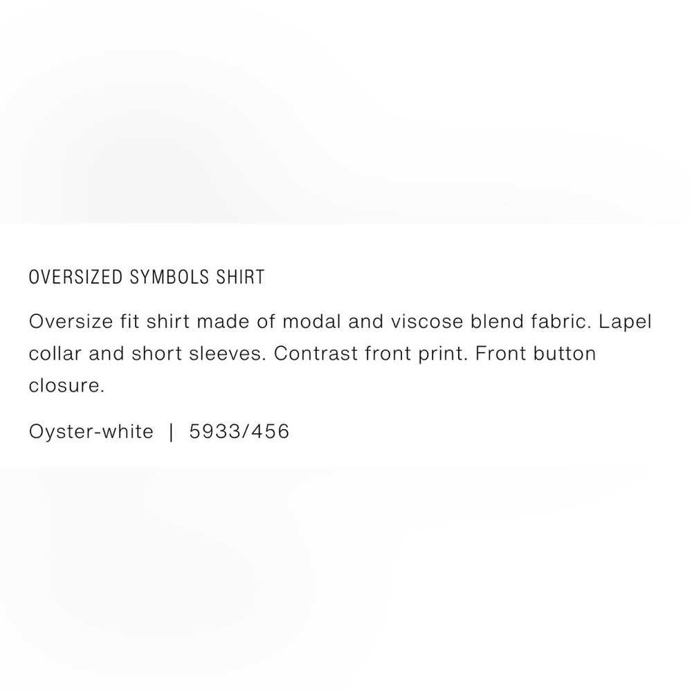 Zara Men's White Graphic Button Down Shirt - Picture 2 of 2